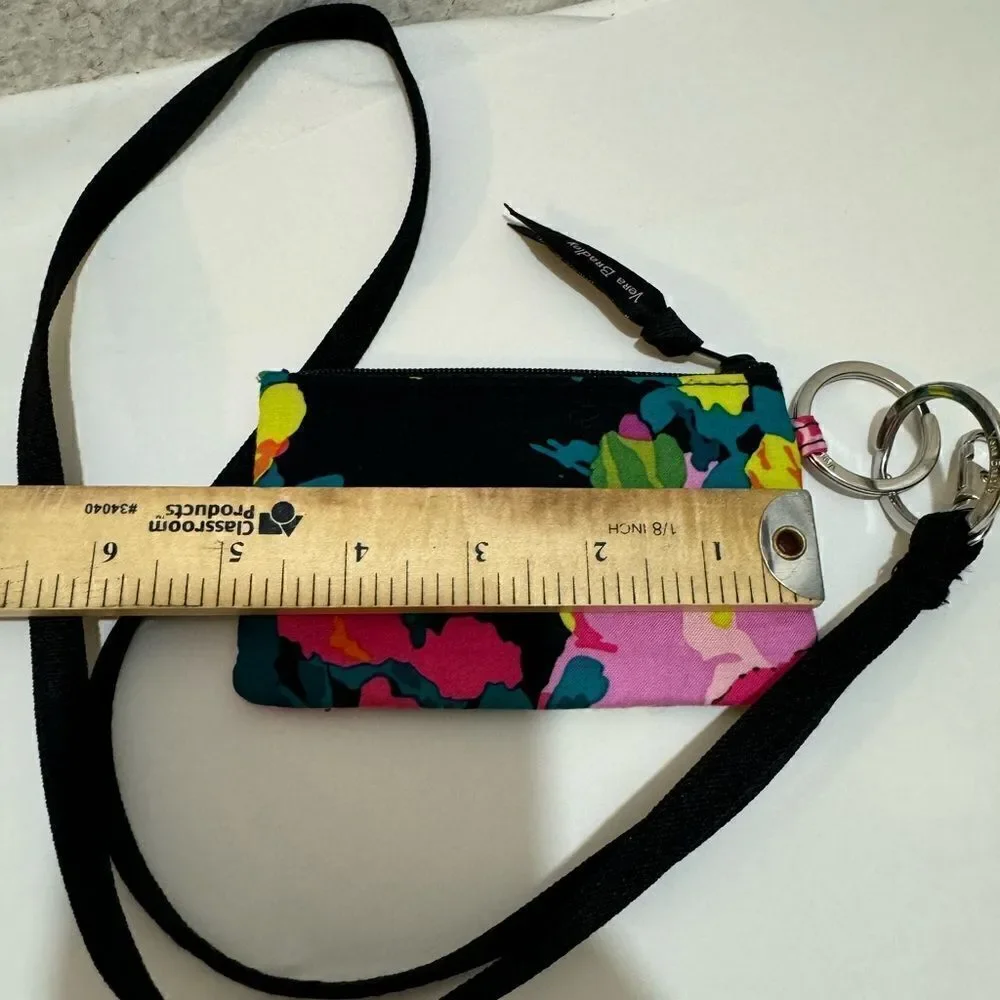 vera zipper ID black. Floral 5” - Picture 6 of 7